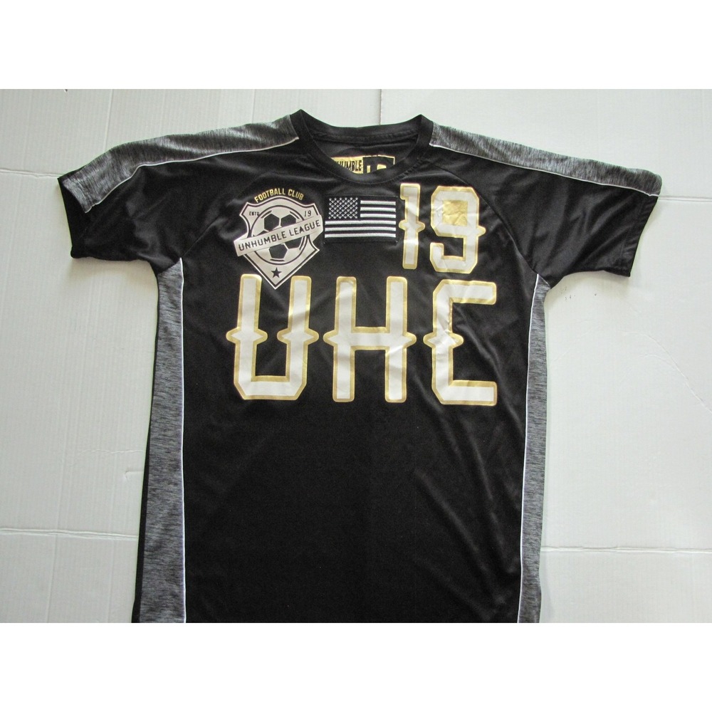 Unhumble Clothing Shirt Mens Large Black Soccer Jersey Limited Edition Graphic